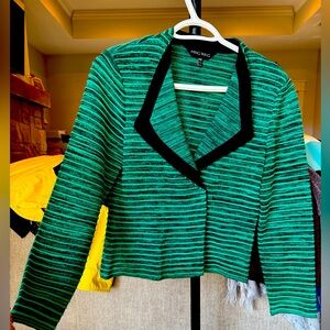 🔴MING WANG 🛍️Women SWEATER size XS Color green.💯
